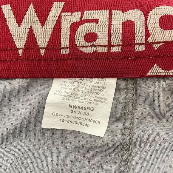 Wrangler Vintage Men’s Cargo Elastic Waistband Khaki Pants Size 36x30 NW846BG - Picture 5 of 7